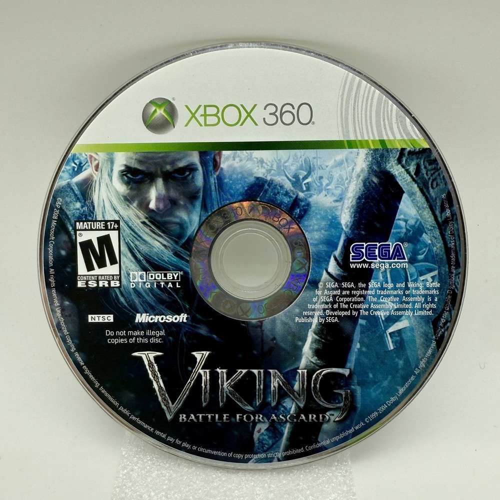 Viking Battle For Asgard Microsoft‎ Xbox 360 Disc Only Tested